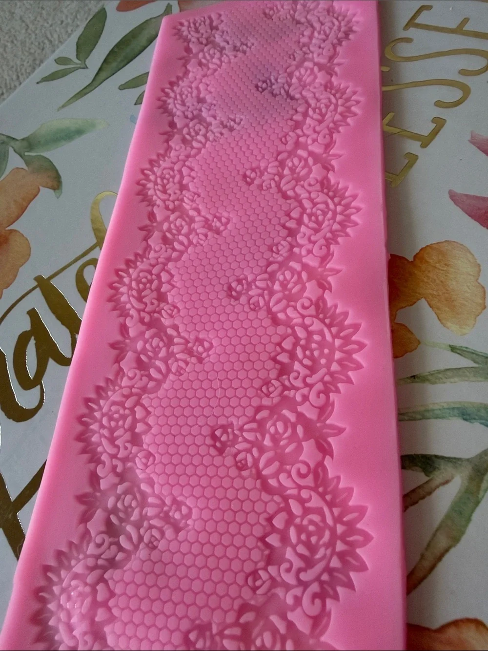 Lace fondant mold